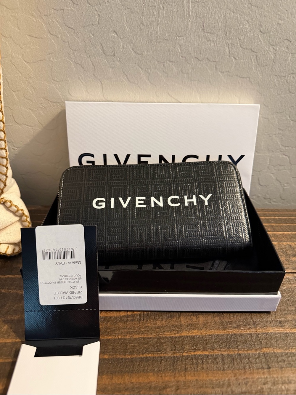 Givenchy G-Cut Zip Around Long Wallet